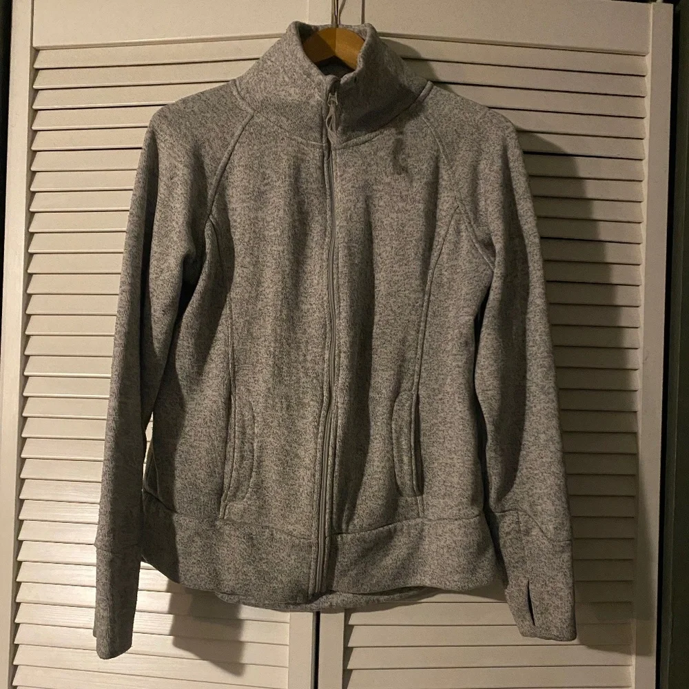 Heather Grey Zip Jacket - Picture 1 of 2